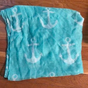 Anchor Print Infinity Scarf